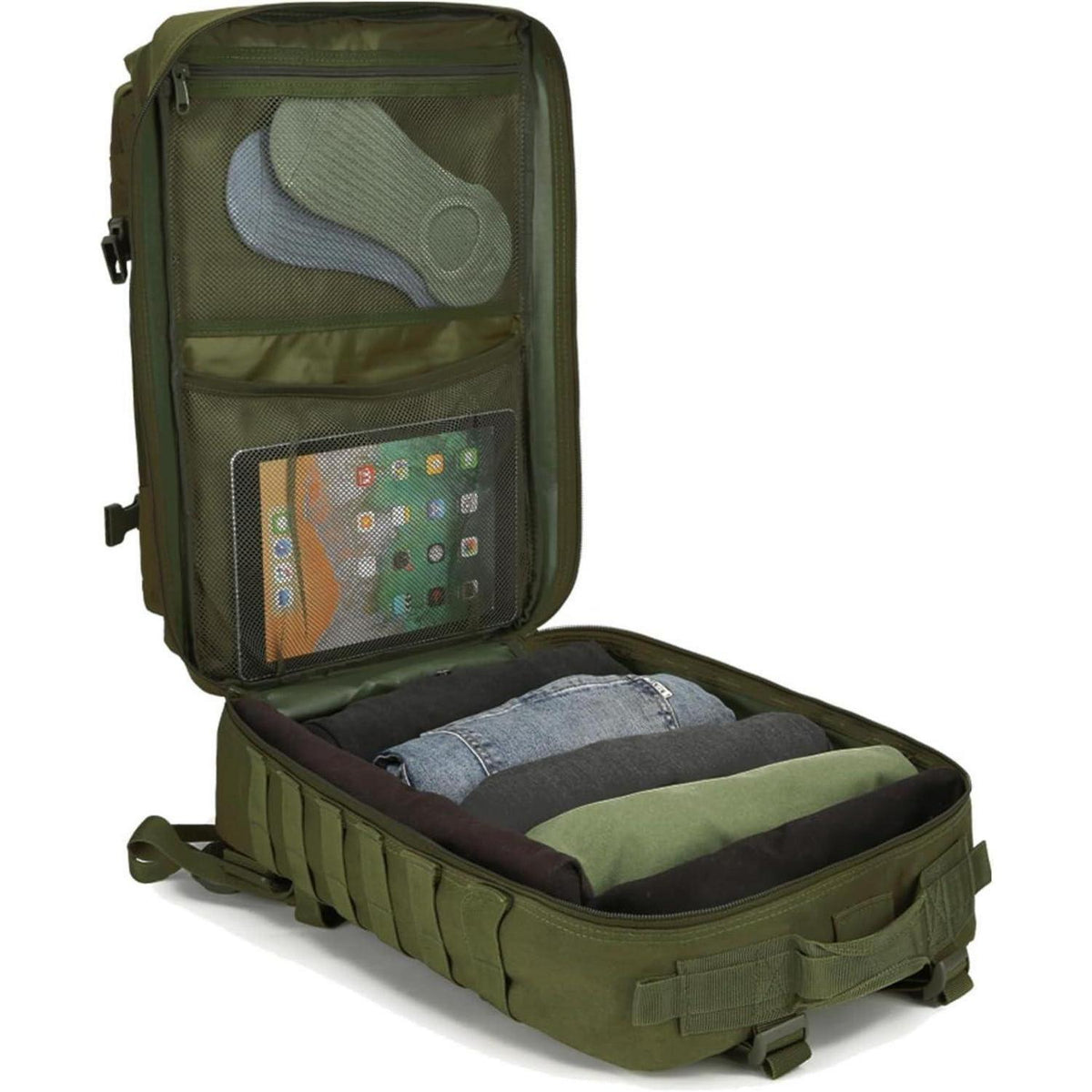 Taktischer Rucksack 40L Militär Survival Armee Molle Olive