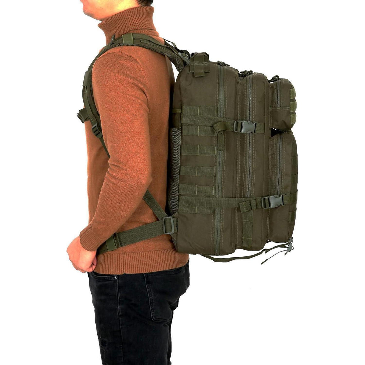 Taktischer Rucksack 40L Militär Survival Armee Molle Olive
