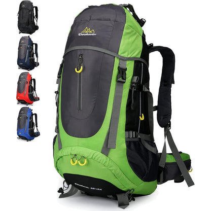 70L Trekkingrucksack Grün XL Damen Herren Wasserdicht