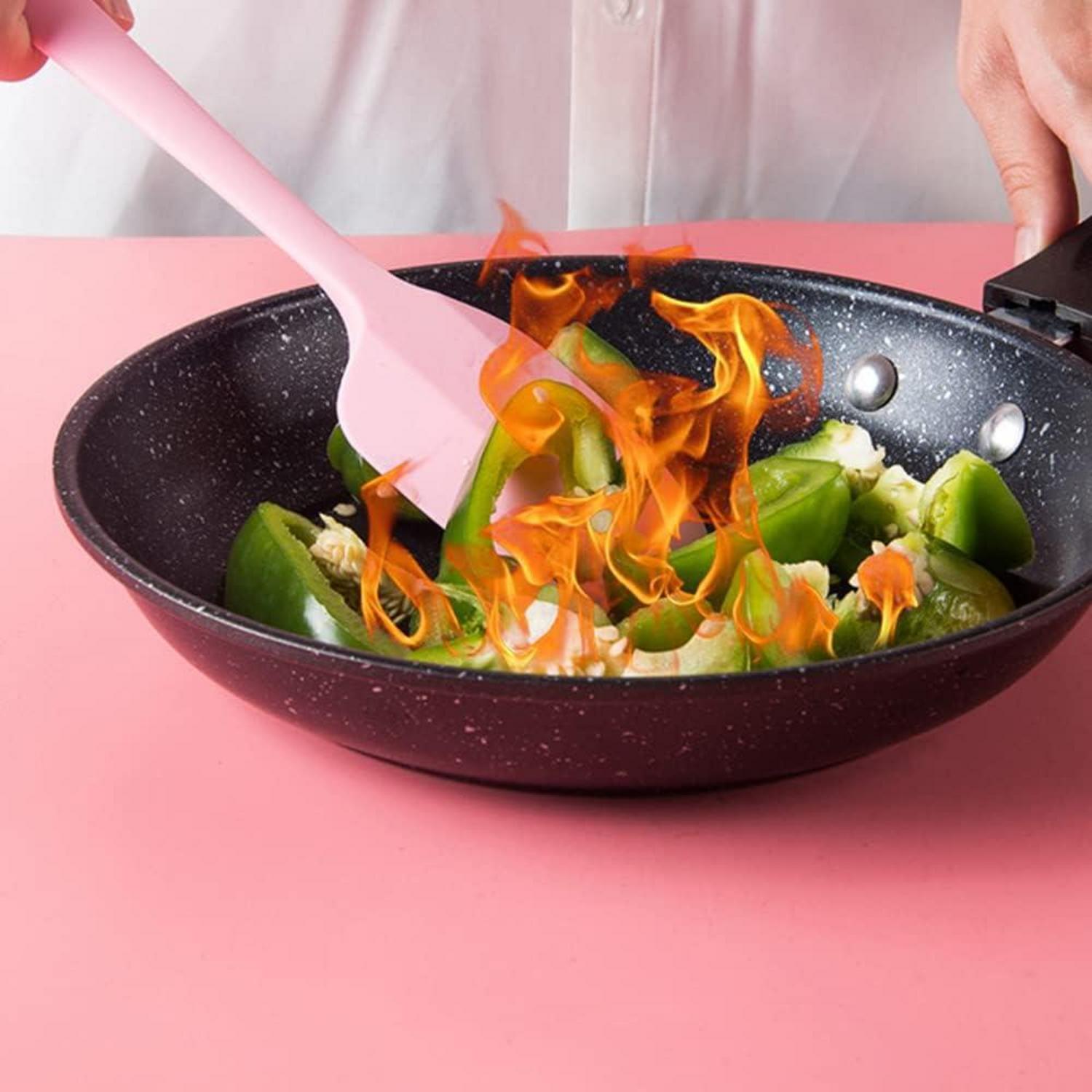 Silikon Spatel Set Antihaft 6-teilig Backen Kochen Mischen
