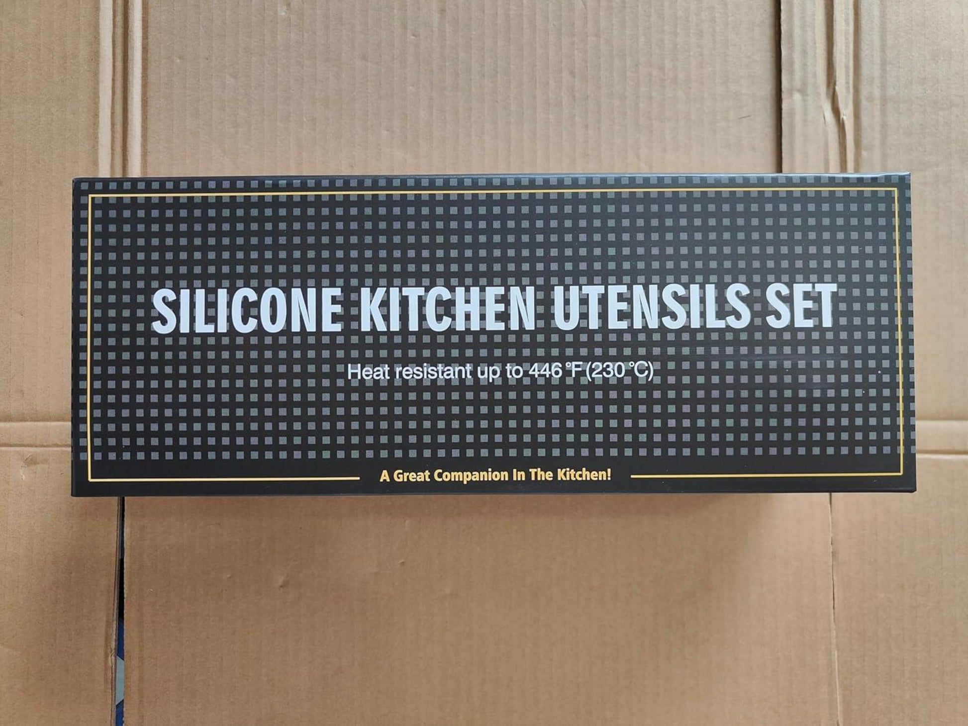 Umite Chef 15-teiliges Küchenutensilien-Set Silikon Schwarz Grau