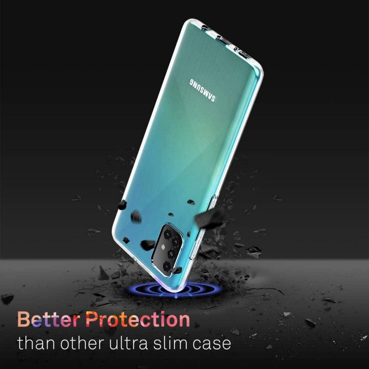 Durchsichtige Schutzhülle für Samsung A71(4G) - Transparent TPU Case