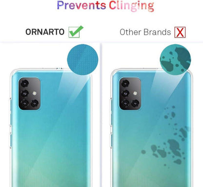 ORNARTO Samsung A71(4G) Hülle Transparent TPU Schutzhülle