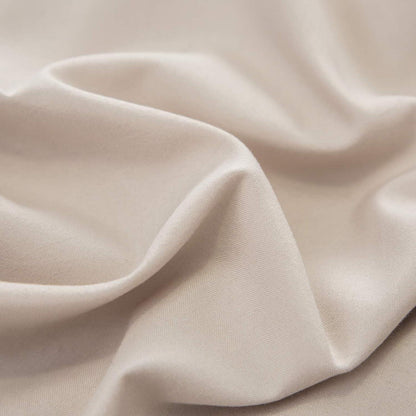 Bettwäsche 155x220cm Mikrofaser Beige 110g/m² mit Reißverschluss
