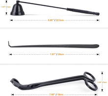 YURROAD Schwarzes Kerzenlöscher 3-in-1 Set