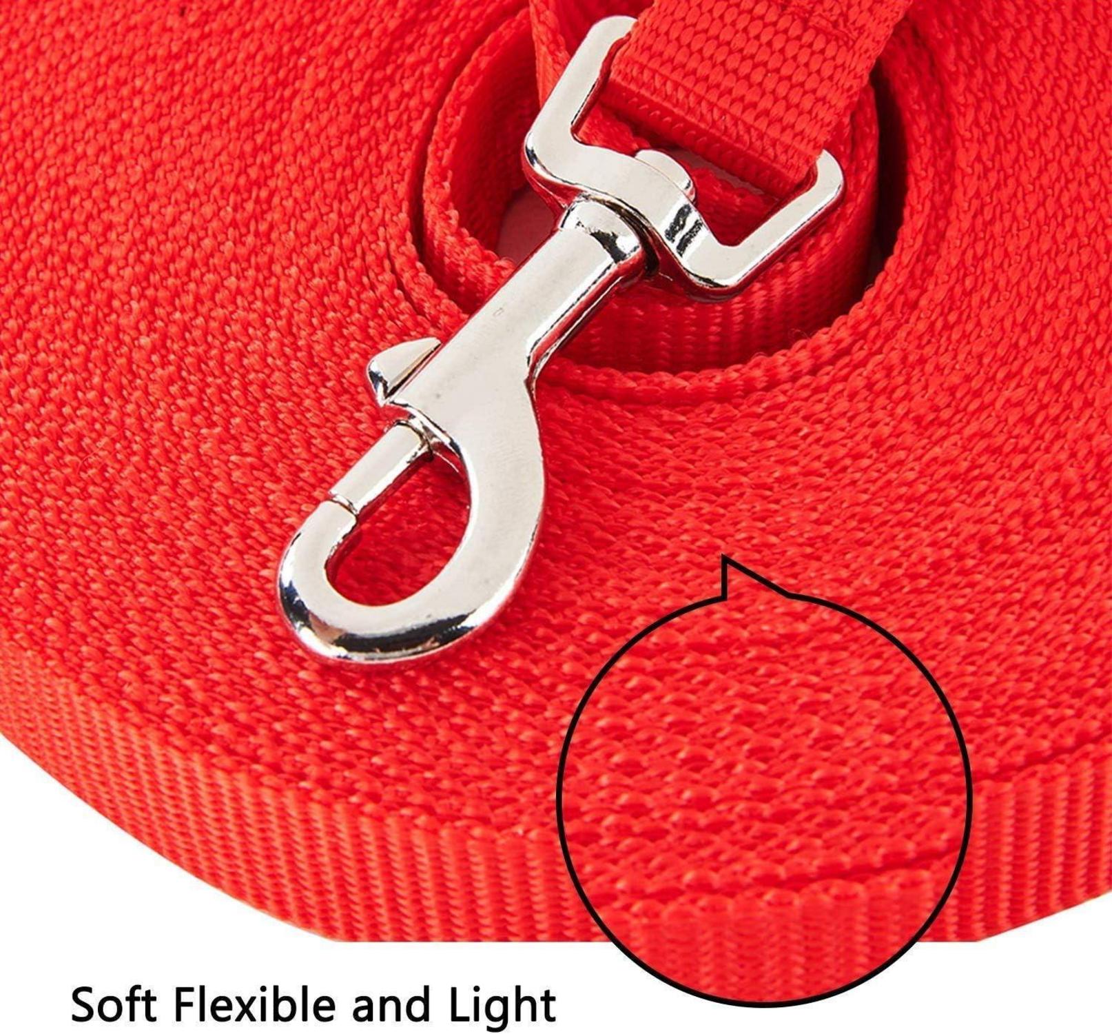 Happy Hachi Schleppleine Hund Nylon Hundeleine 3m Rot