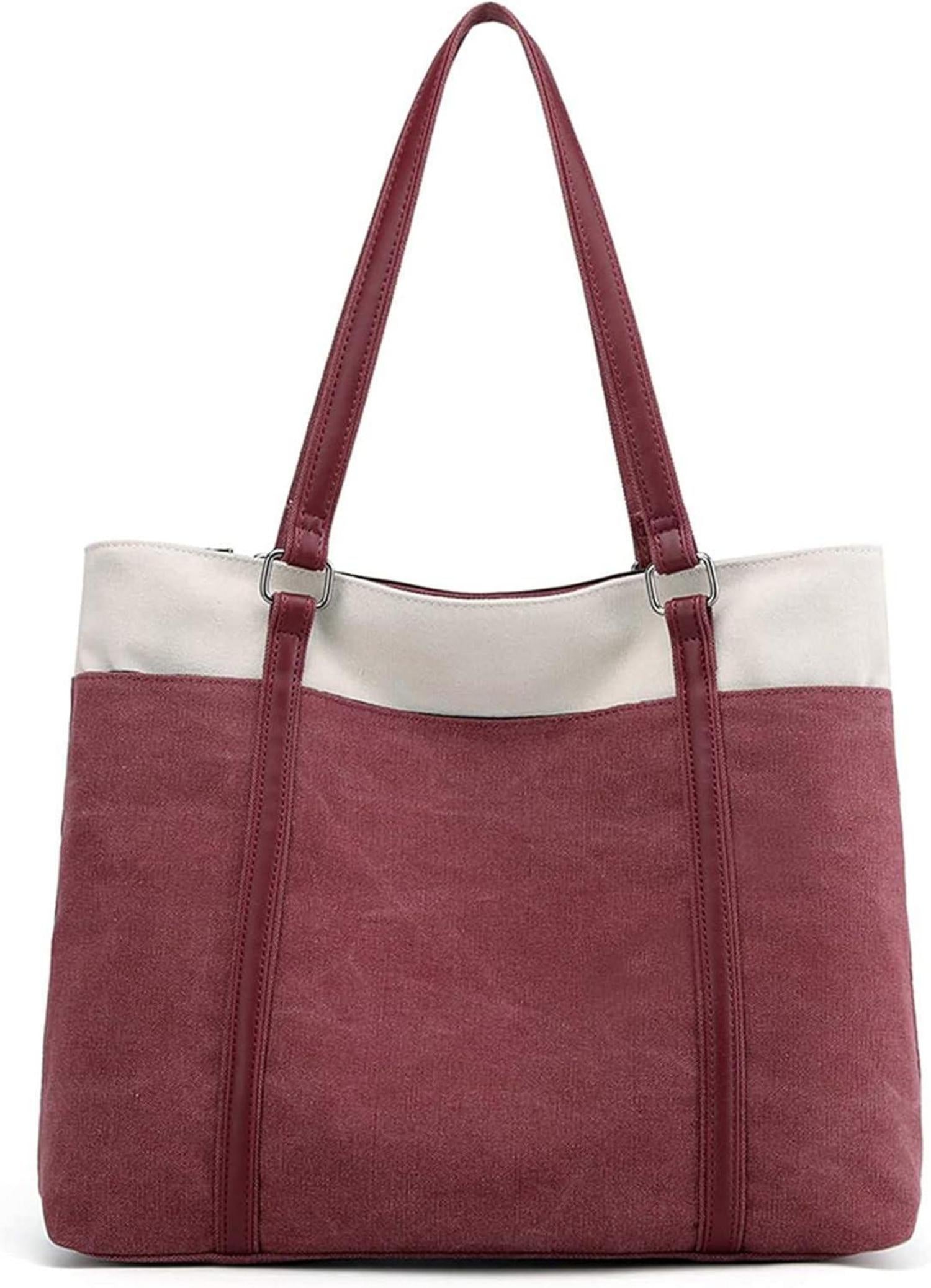 Damen Handtasche Canvas Schultertasche Casual Groß Shopper Elegant