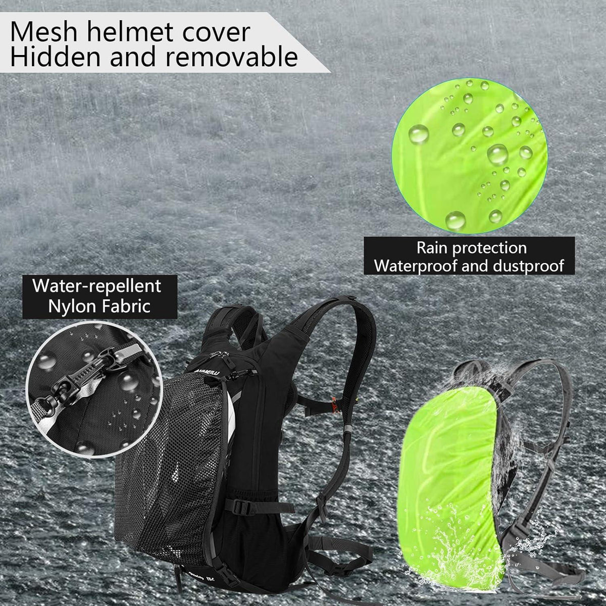 Fahrradrucksack 30L wasserfest ultraleicht MTB Rucksack Blau