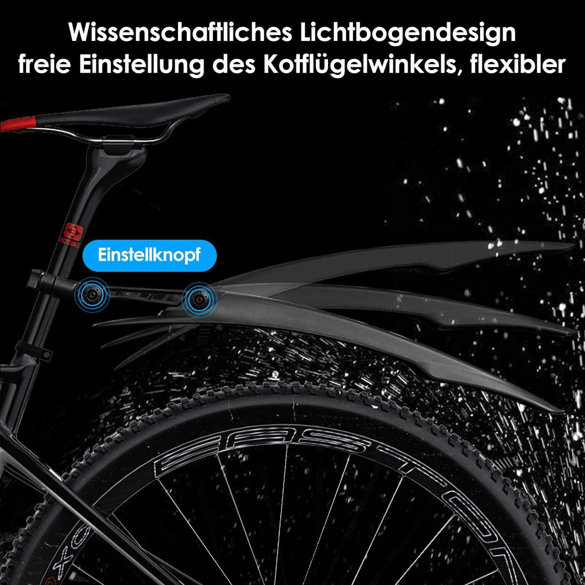 SPGOOD Schutzblech-Set für Fahrrad 24-29 Zoll – Universal-Fahrrad-Schutzblech Schnellmontage