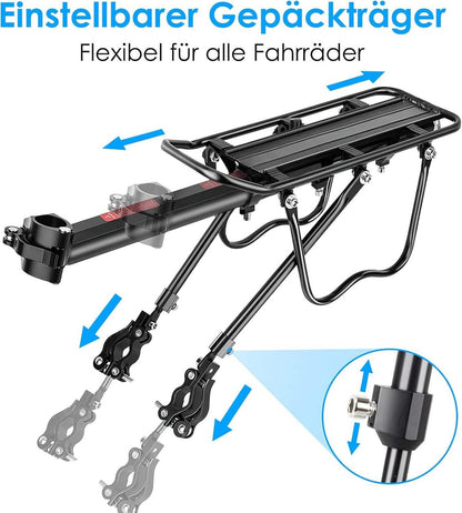 Fahrrad Gepäckträger Set Universal Aluminiumlegierung