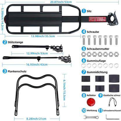 Fahrrad Gepäcktrager Set 24 29 Zoll Universal Aluminiumlegierung
