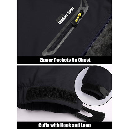 Winterjacke Herren Warm Gefüttert Wasserdicht Skijacke XL