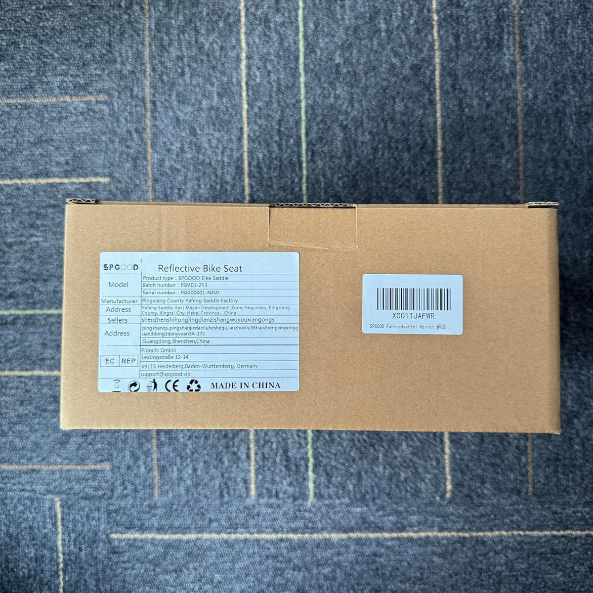 SPGOOD Fahrradsattel Memory Foam Ergonomisch Atmungsaktiv Damen Herren