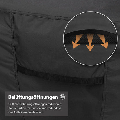 Dokon Gartenmöbel Abdeckung 180x120x74cm Wasserdicht 600D