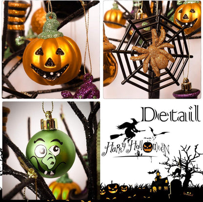 Valery Madelyn Halloween Kugel Ornamente 24 Stücke, Freches
