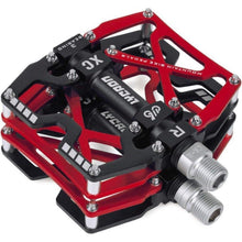 MTB Fahrradpedale CNC Aluminium 3 Lager 9/16" Rot