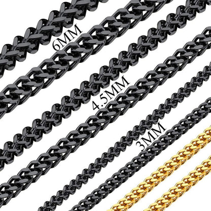 Franco Kette Armband Edelstahl vergoldet 4,5mm 21cm