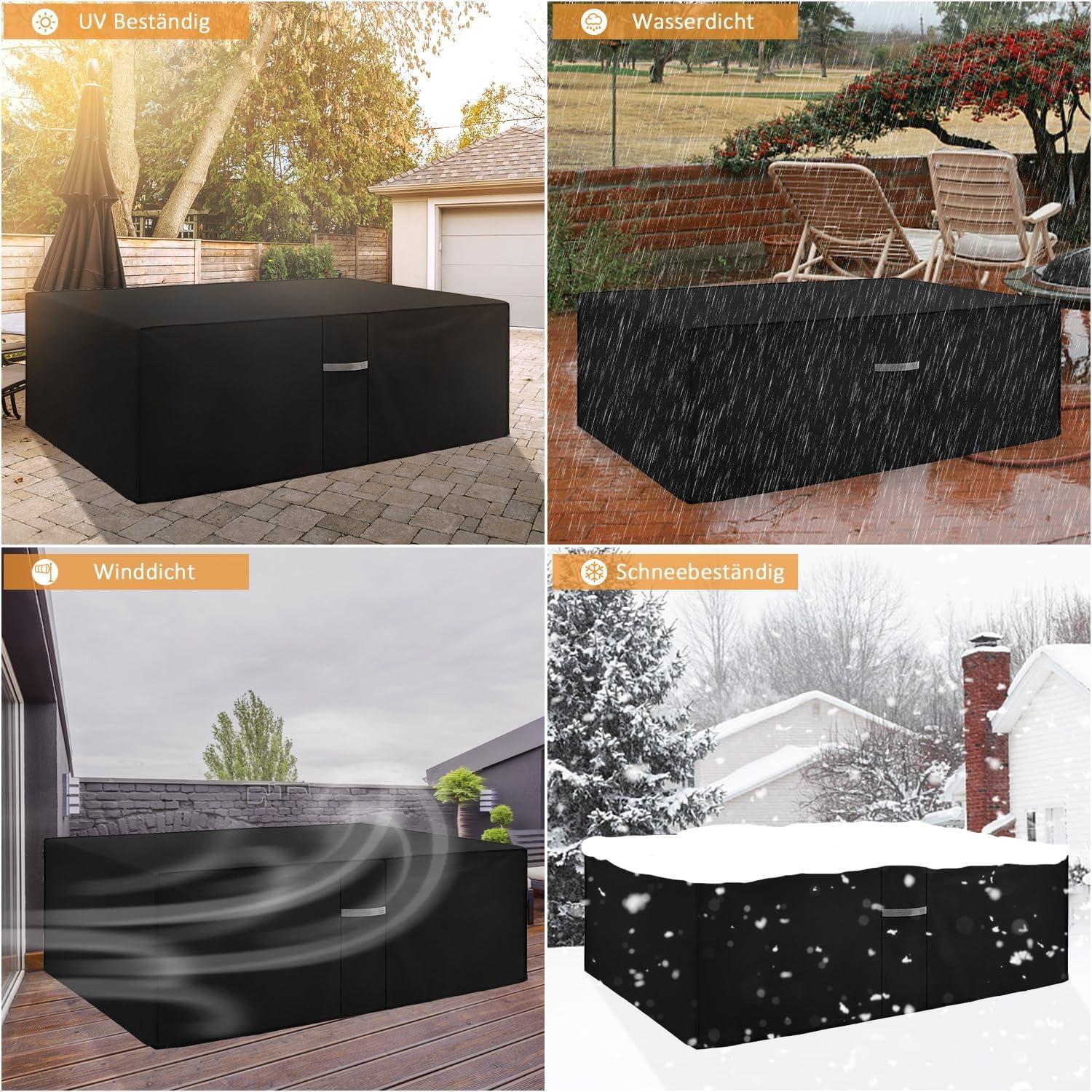 Dokon Gartenmöbel Abdeckung 600D Oxford Wasserdicht