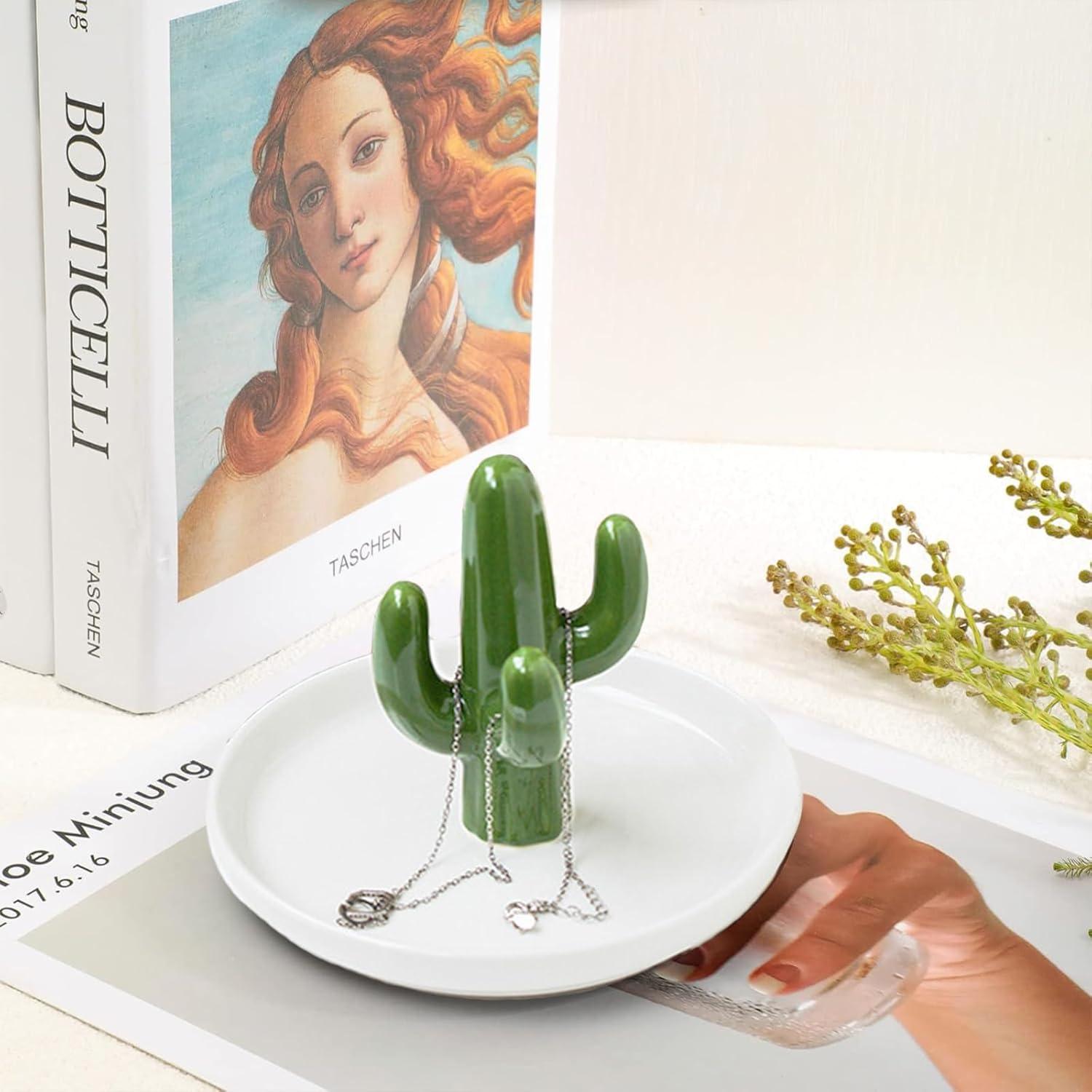Kaktus Schmuckablage Keramik Tablett Organizer Geschenk Frauen