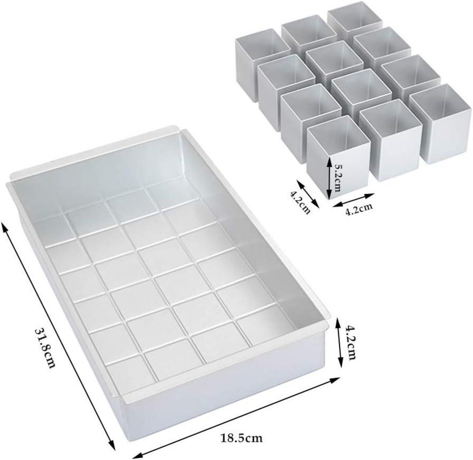 TIMESETL Aluminium Backformen Kuchenform verstellbar für Buchstaben Zahlen DIY