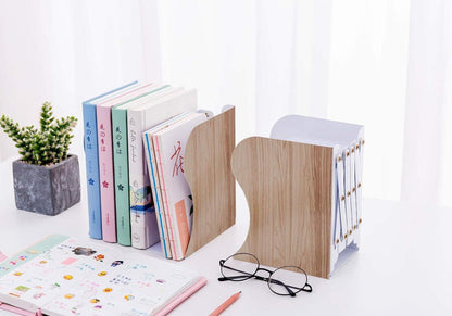 Qualsen Buchstütze Verstellbar Metall Kinder Bücherhalter