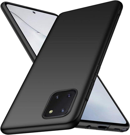 Hülle für Samsung Note 10 Lite Ultra Dünn FeinMatt Schwarz