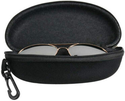 3 Stück Sonnenbrille Brillenetui Hartschale Reißverschluss Gürtelclip