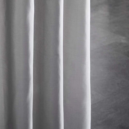 Textil Duschvorhang Polyester Stoff Wasserabweisend Waschbar Grau 150x180