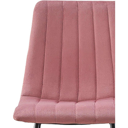 Samt Esszimmerstühle Set 2 - Rosa Küche Wohnzimmer Stühle