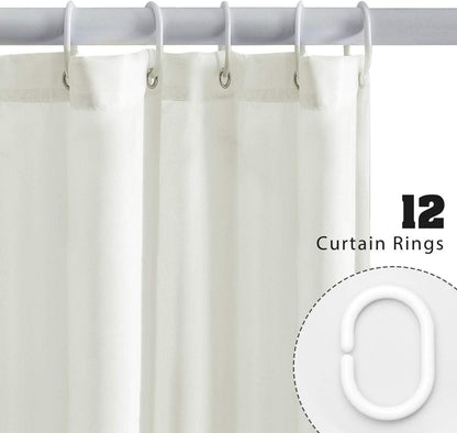 Antischimmel Duschvorhang 150x180cm Polyester Beige wasserabweisend