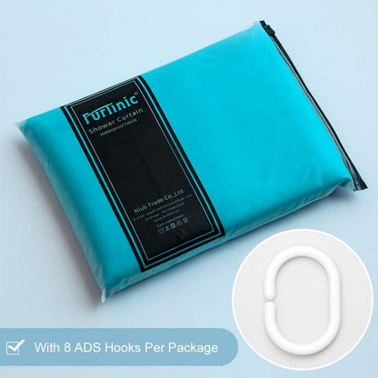Schmaler Duschvorhang Eckdusche Badvorhang Polyester Aquamarine 85x180cm