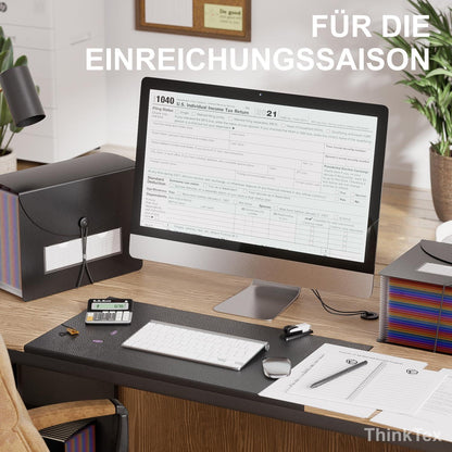 Dokumentenmappe A4 26 Fächer, erweiterbar, wasserdicht, mit A-Z-Etiketten