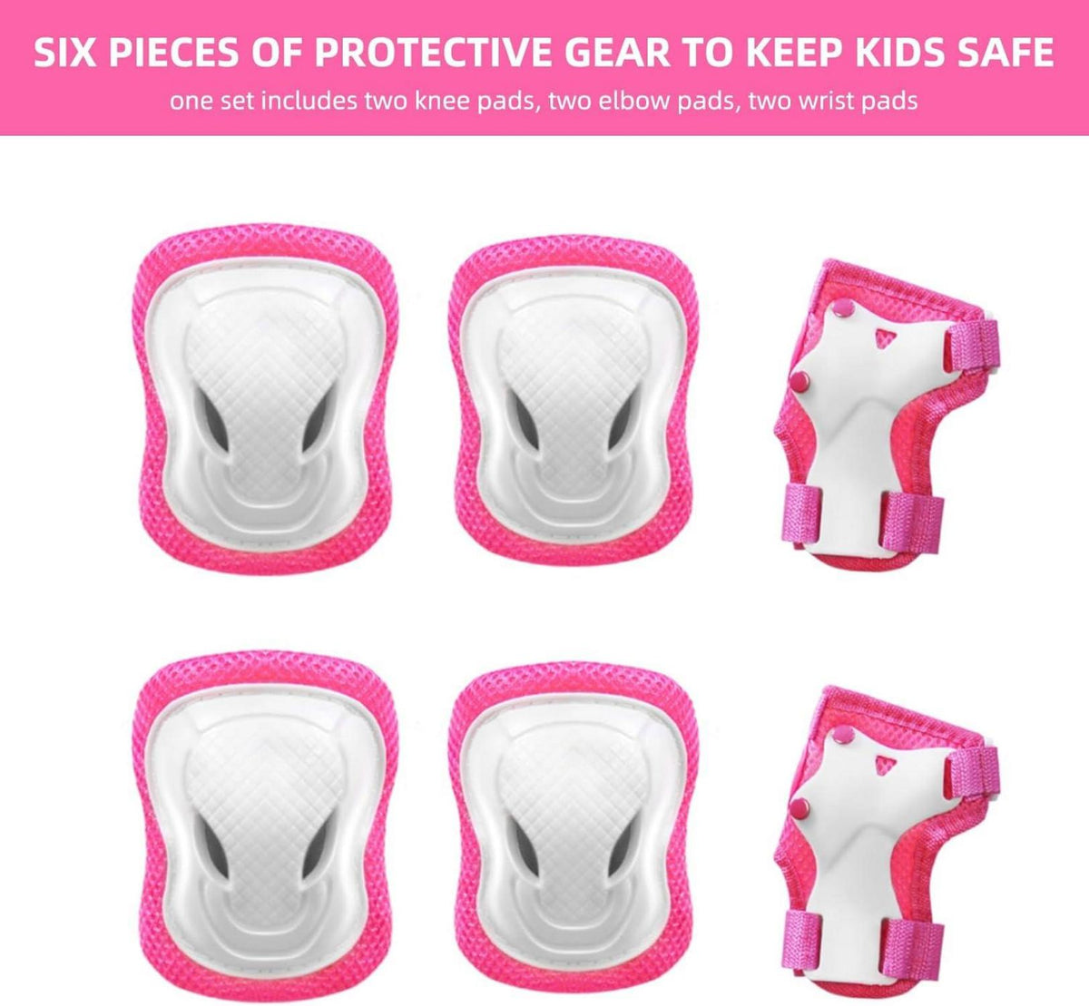 Kinder Fahrradhelm Skaterhelm verstellbar für 3-13 Jahre Pink