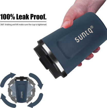 SUNTQ Edelstahl Kaffeebecher Thermobecher Doppelwand Isoliert 510ml