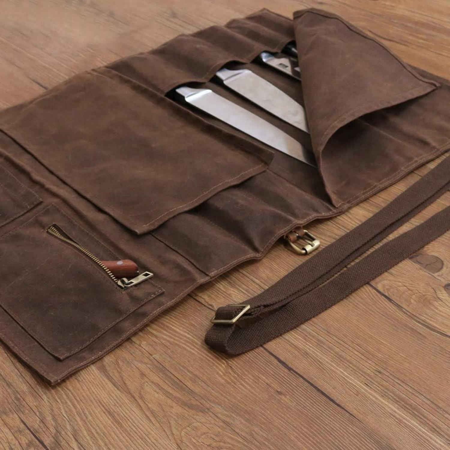 Messertasche Kochmesser 10 Schlitze Aufbewahrungstasche mit