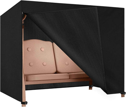 Dokon Hollywoodschaukel Abdeckung 3 Sitzer Wasserdicht Oxford Gewebe