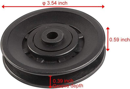 Topfinder Seilrolle 90mm Umlenkrolle Fitness Latzug Ersatzteil Kugellager