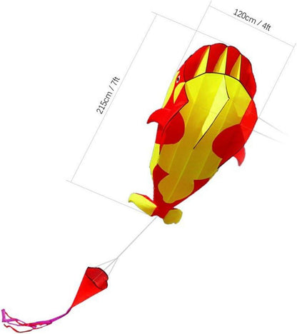 3D Kinder Drachen Riesiger Parafoil-Riesenwal-Einleiner Beach Drachen