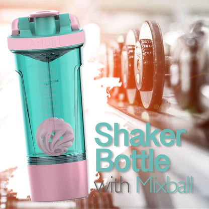 Artoid Motivationaler Sportmixer 720ml Shaker Spiralkugel Aufbewahrungsbox