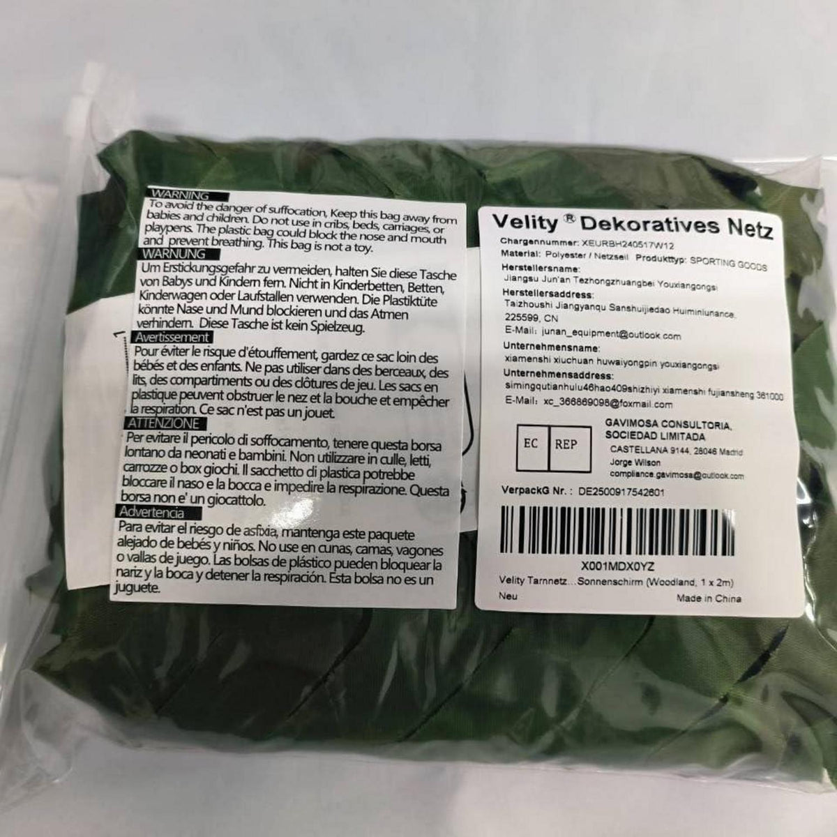 Tarnnetz Camouflage Netz Jagd Outdoor Garten Deko 1x2m Woodland