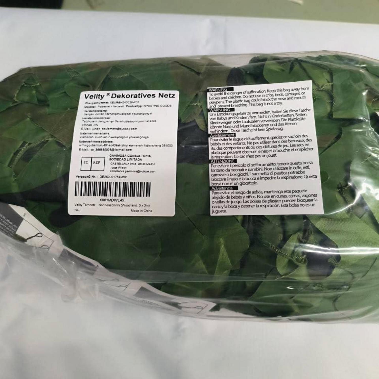 Tarnnetz Army Camouflage Netz Sonnenschutz 3x3m Woodland