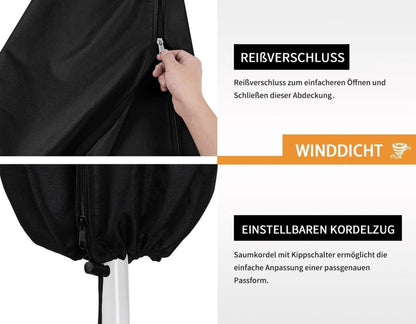 Ampelschirm Schutzhülle Wasserdicht Winterfest UV-Beständig 400cm