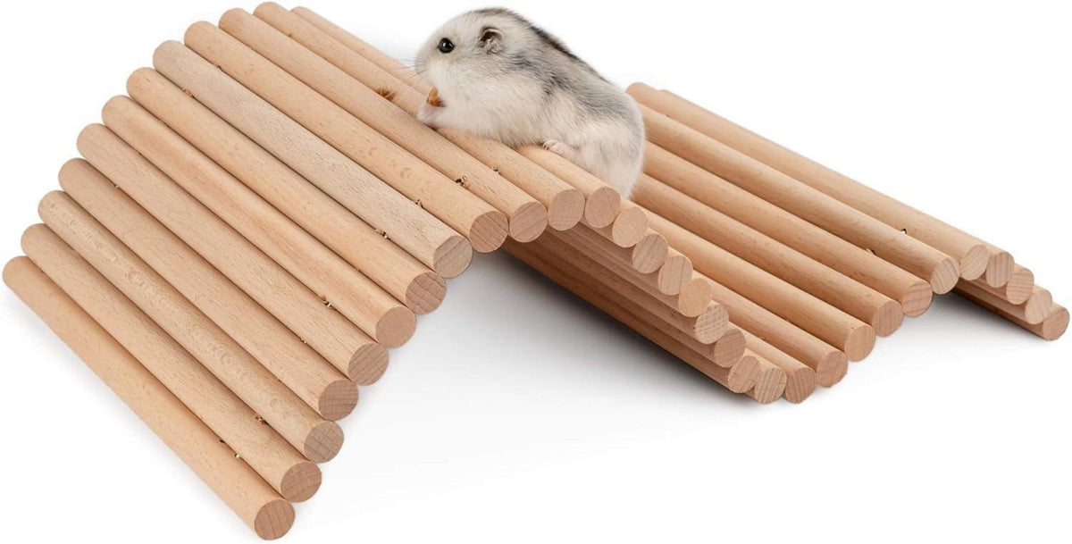 Niteangel Holz Hamster Kletterleiter Hängebrücke Kleintiere Mittel