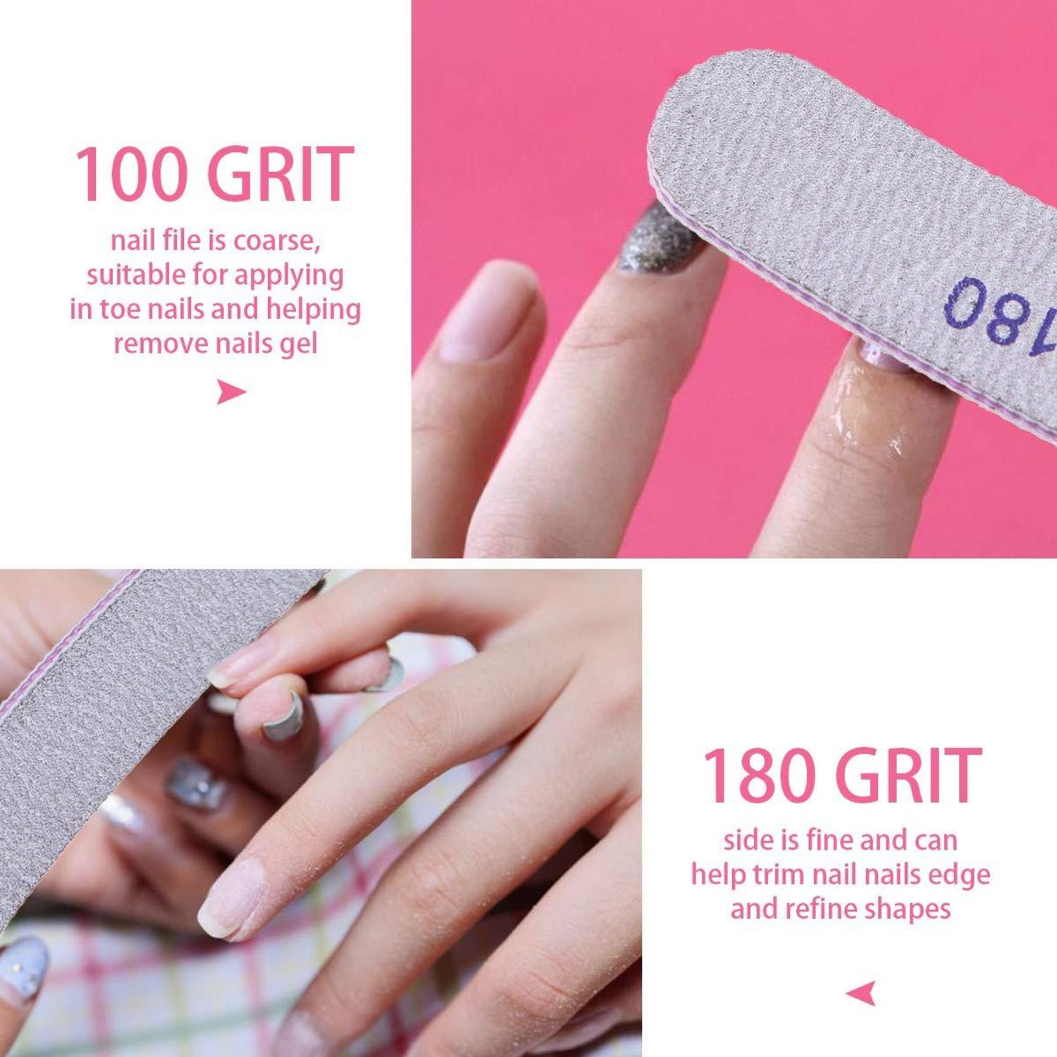 Nagelfeilen 15 Stück 100/180 Grit Doppelseitige Einweg Feile