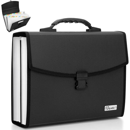 Uquelic Datei Organizer A4 Taschen 26 Fächer Akkordeon