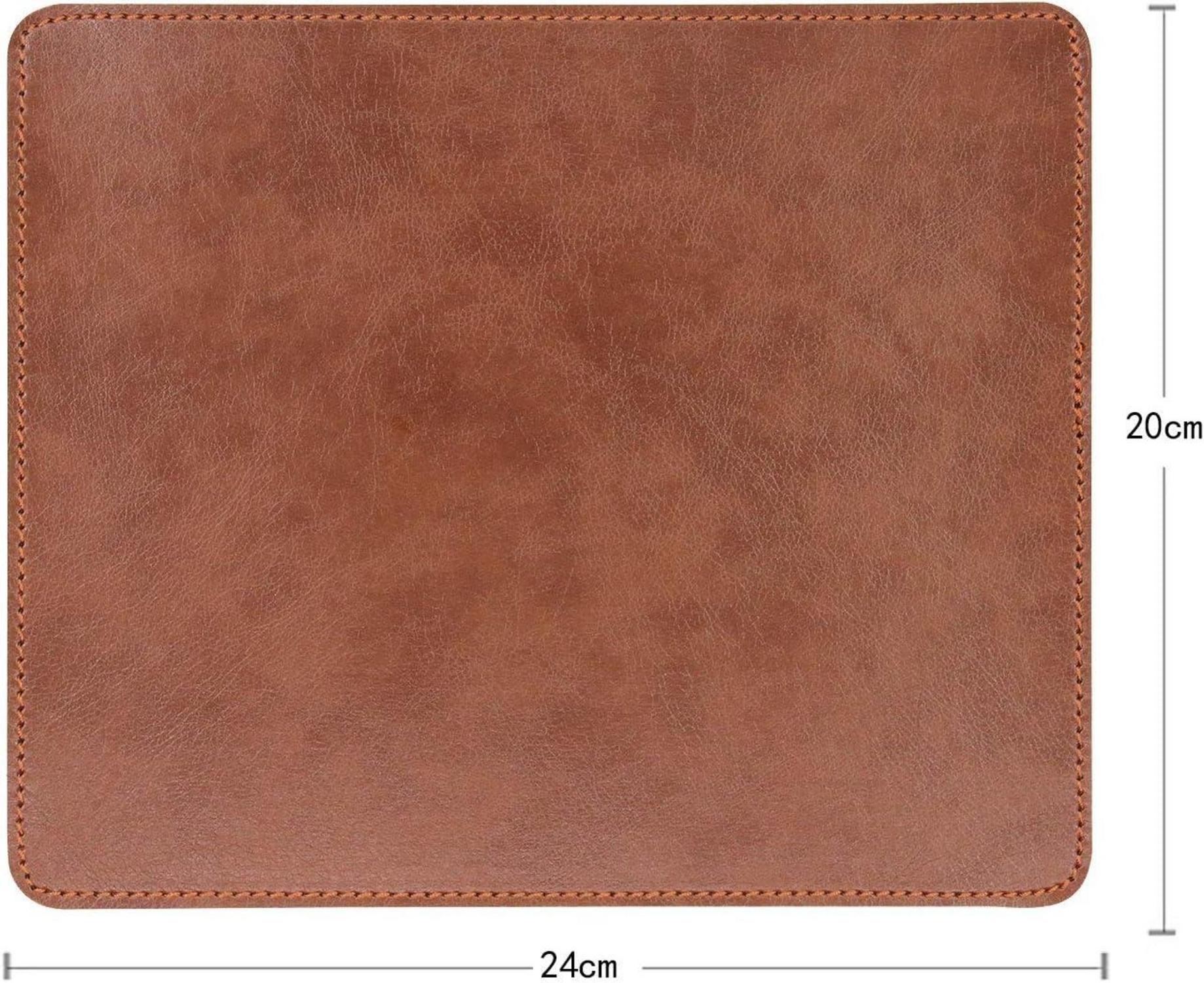 Mousepad Gaming Office 24x20x0,3 cm Leder Optik rutschfest