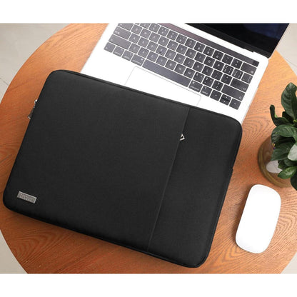 13,3 Zoll Laptoptasche wasserdicht mit Zubehörtasche, Schwarz