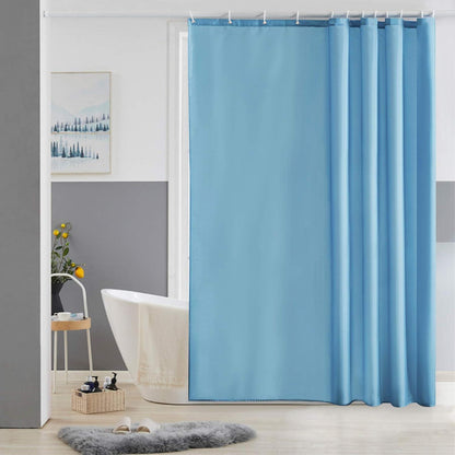 Duschvorhang Polyester Hellblau schimmelresistent wasserabweisend