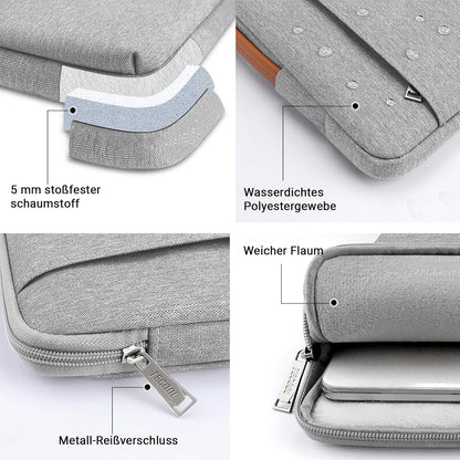 Laptop Tasche Hülle MacBook Air Pro 13 14 Surface Grau
