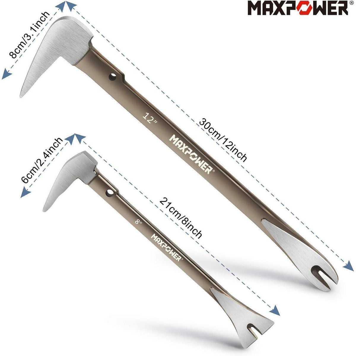 Nageleisen Set aus geschmiedetem Karbonstahl, 2 Stück